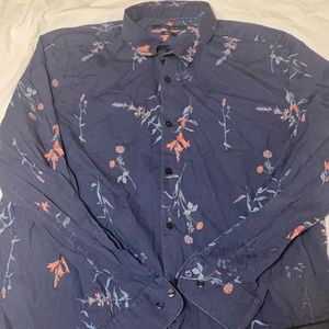 Long sleeve floral design long sleeve XXL slim fit